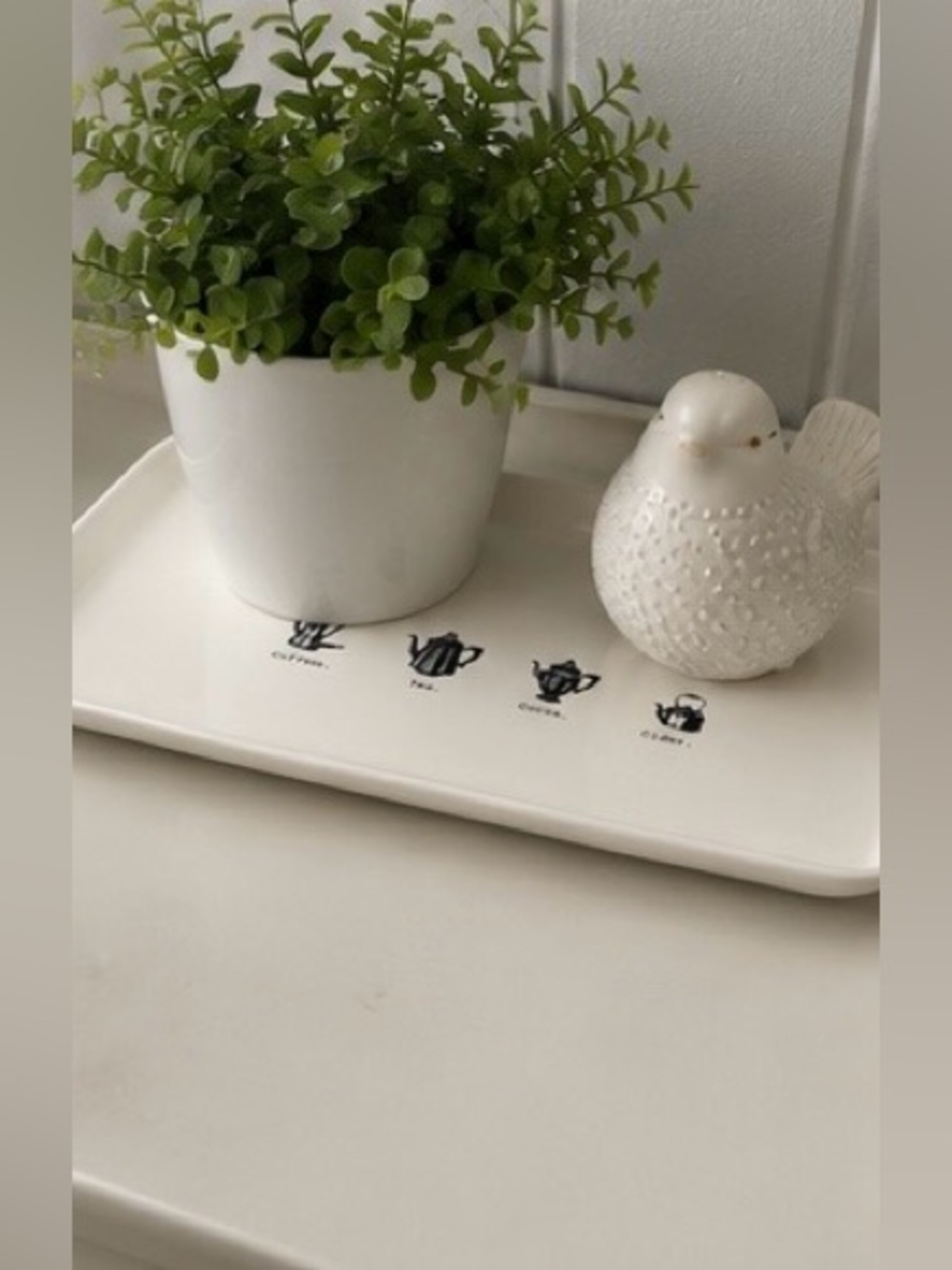 Rae Dunn Coffee Tea Cocoa Cider Serving Tray 2017 OG HTF - Picture 3 of 7